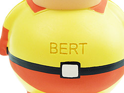 Mein-Bert mit Lasergravur - Bert Superman - Detailansicht von vorne